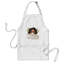 Macbeth "Something Wicked" Quote (Gold Version) Apron