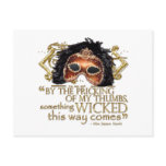 Macbeth "Something Wicked" Quote (Gold Version) postcards