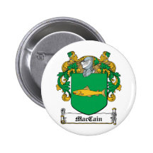 MacCain Family Crest Pinback Button