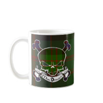MacDonald Tartan Skull Coffee Mug