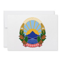 Macedonia Coat of Arms Custom Announcements