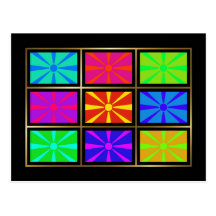Macedonia Multihue Flags Postcard