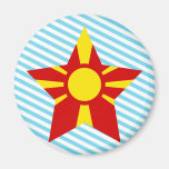 Macedonia Star Magnets