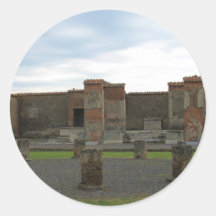 Macellum (Markets) in Ancient Pompeii Round Sticker