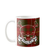 MacFie Tartan Skull Mugs