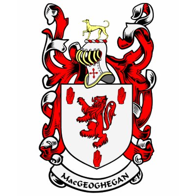 MACGEOGHEGAN Coat of Arms Tshirts by familycrest