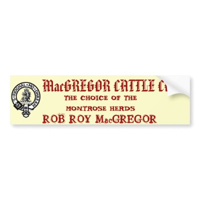 MacGREGOR CATTLE CO. Bumper Stickers by 1MacGrandma