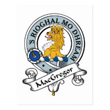 MacGregor Clan Badge Postcard