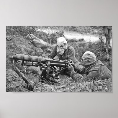 Machine-Gun Nest Poster by Dividenda