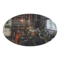 Machine Shop With Lantern Sticker