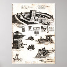Machines of War and Castle Diagram Posters