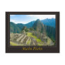 Machu Picchu Tarjeta Postal
