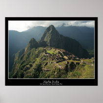 Machu Picchu Poster - New 7 Wonders of the World