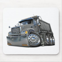 Mack Dump Truck Grey Mouse Pad
