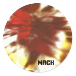 Mack Goes Bye-Bye Round Sticker