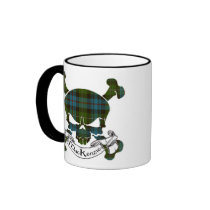 MacKenzie Tartan Skull Coffee Mugs