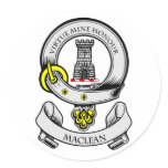 MACLEAN Coat of Arms Round Sticker