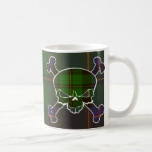 MacNeil Tartan Skull No Banner Coffee Mugs