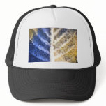 Macro Frosted Leaf Trucker Hats