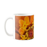 Macro of an orange Zinnia Flower Mugs