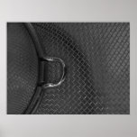 Macro photo black white kitchen colander metall posters