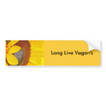 Macro Sunflower Bumper Sticker bumper stickers