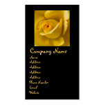 Macro Yellow Rose Business Card Templates