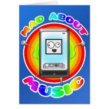 Mad About Music Greetings Card