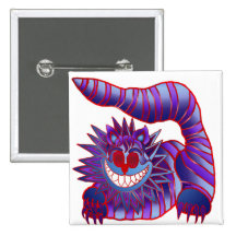 Mad Cheshire Cat Fire Pins