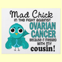 Mad Chick 2 Cousin Ovarian Cancer flyers