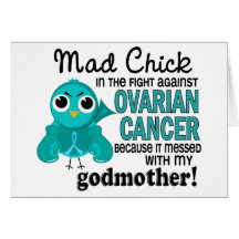 Mad Chick 2 Godmother Ovarian Cancer Cards