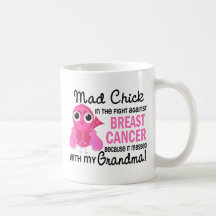 Mad Chick 2 Grandma Breast Cancer Mug