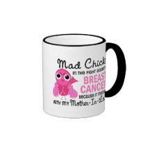 Mad Chick 2 Mother-In-Law Breast Cancer Coffee Mug