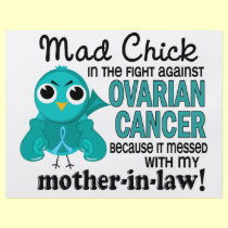 Mad Chick 2 Mother-In-Law Ovarian Cancer flyers