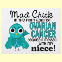 Mad Chick 2 Niece Ovarian Cancer flyers