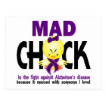 Mad Chick In The Fight Alzheimer’s Disease Post Card