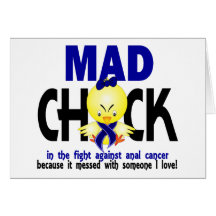 Mad Chick In The Fight Anal Cancer Cards