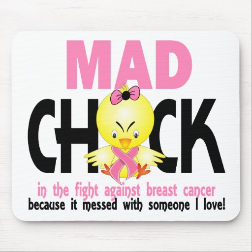 Mad Chick In The Fight Breast Cancer Mousemat