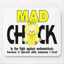 Mad Chick In The Fight Endometriosis Mouse Pad
