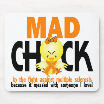 Mad Chick In The Fight Multiple Sclerosis mousepads