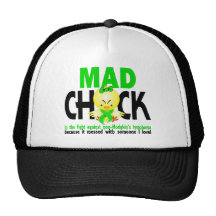 Mad Chick In The Fight Non-Hodgkins Lymphoma Hats