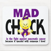 Mad Chick In The Fight Pancreatic Cancer Mouse Pad