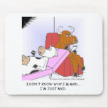 Mad Cow In Therapy Funny Gifts & Collectibles mousepads