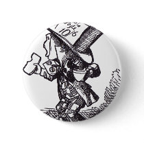 Mad Hatter 2 Pinback Buttons