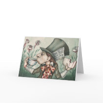 mad hatter 2 greeting cards