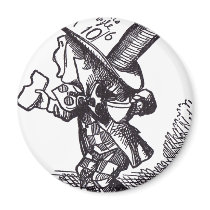 Mad Hatter 2 Refrigerator Magnets