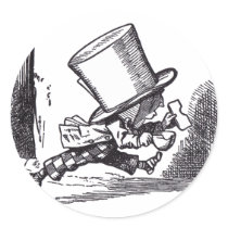 Mad Hatter 3 Round Sticker