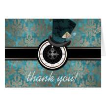 Mad Hatter Alice in Wonderland Thank You Card