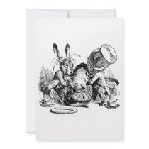 Mad Hatter and March Hare dunking the Dormouse