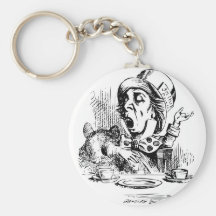 Mad Hatter engaging in rhetoric Key Chains